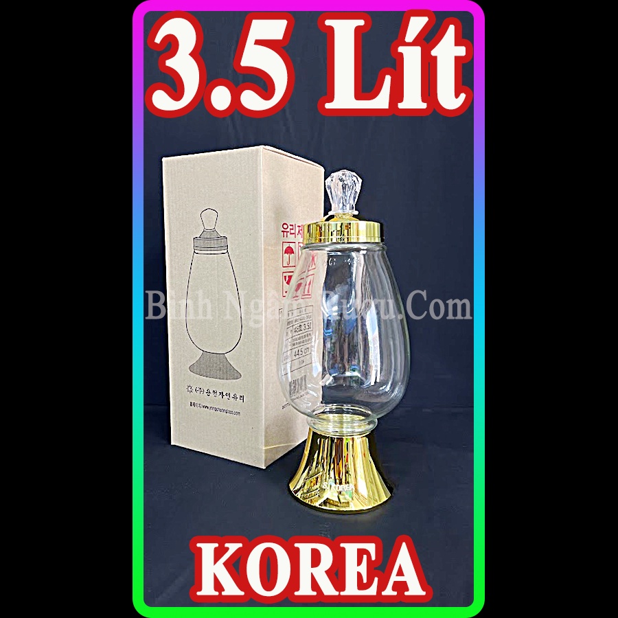 N148 - 3.5 Lít | Hàn Quốc | Bình Ngâm Táo Mèo, Ngâm Chuối Hột, Ngâm Nhân Sâm - Sâm Ngọc Linh - [GIÁ SIÊU RẺ]