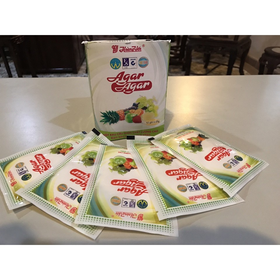 Bột thạch agar hoàng yến - bột thạch giòn