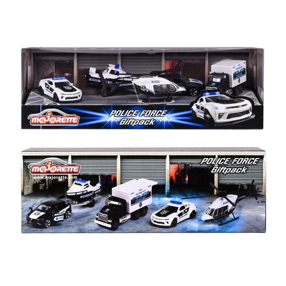 Bộ 4 Xe Mô Hình MAJORETTE Police Force 4 Pieces Giftpack 212053188  - Simba Toys Vietnam
