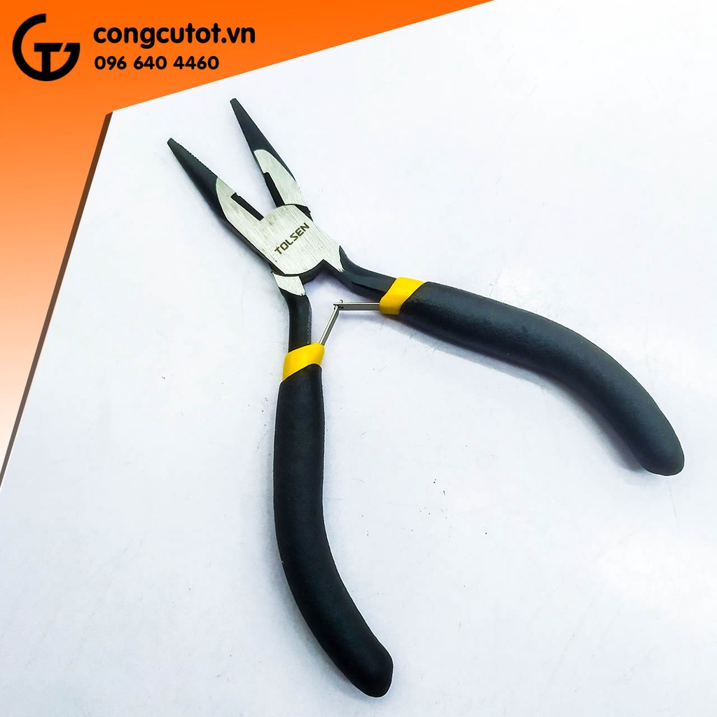 Kìm nhọn mini 4.5inch 115mm Tolsen 10031