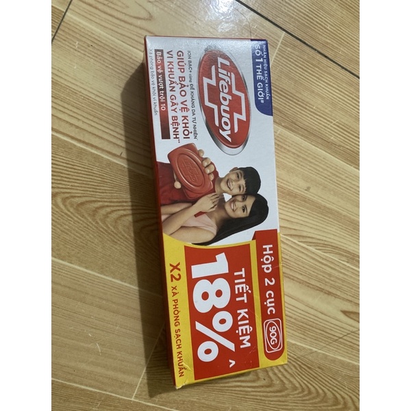 Hộp 2 bánh xà phòng lifebuoy 90g date 2025