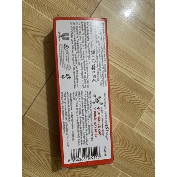 Hộp 2 bánh xà phòng lifebuoy 90g date 2025