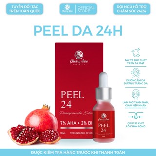 Peel da 24 red serum lựu AHA BHA dưỡng da thâm nám tàn nhang không bong Cherry Đào CRD 10ml DATE (T4/2025)