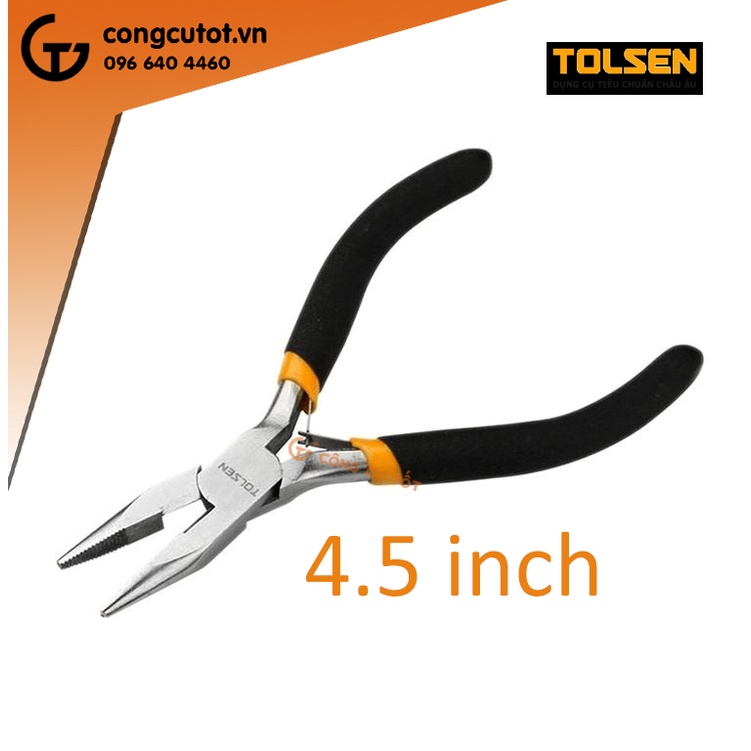 Kìm nhọn mini 4.5inch 115mm Tolsen 10031