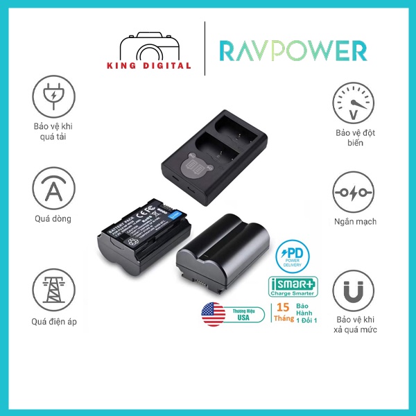 BỘ 1 PIN VÀ 1 SẠC ĐÔI MÁY ẢNH FUJIFILM NP-W235 Ravpower for fujifilm X-T4, X-T5, X-H2s....
