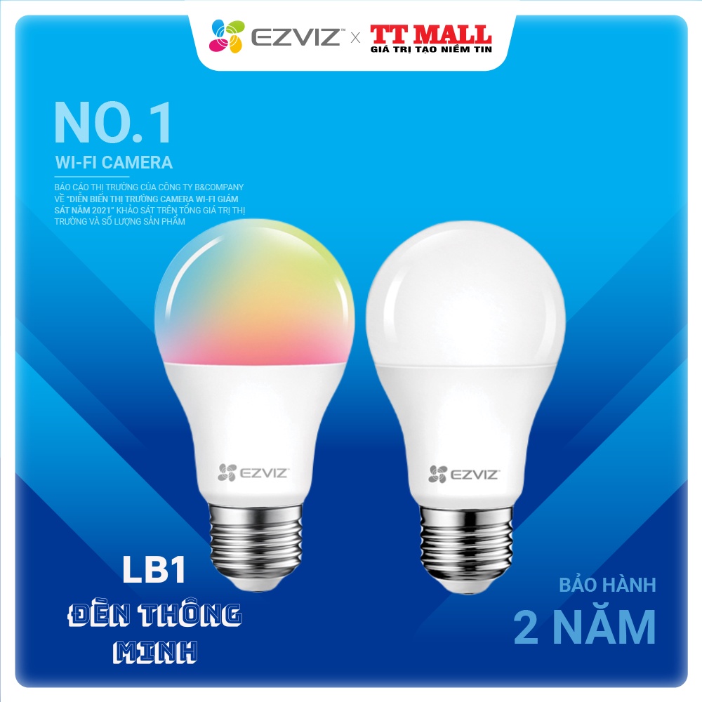 Bóng Đèn Thông Minh LB1 Ezviz - Điều Khiển Qua App Ezviz