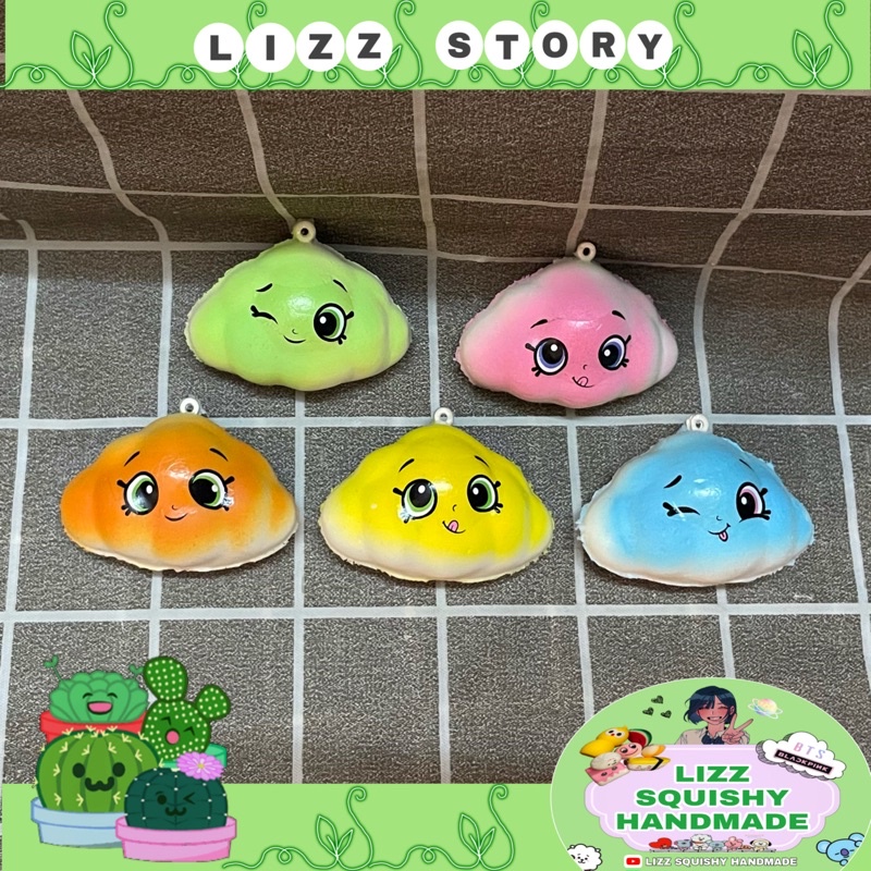 Squishy mây shopskin,móc khoá balo