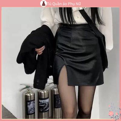 Ch n V y D 'L Ng Th P H Qu C Th # Chân Váy Da Đen Nhỏ Dáng Chữ A Lưng Cao Ôm Hông Gợi Cảm Mùa Thu Đông Dành Cho Bạn Nữ