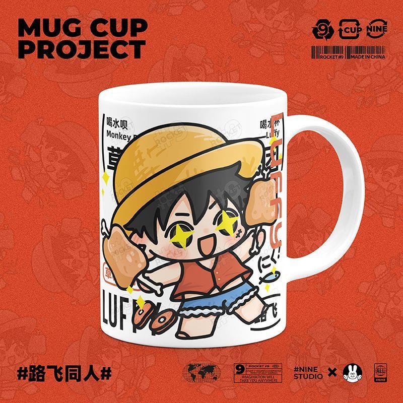 Cốc Sứ Uống Nước In Hình Nhân Vật Luffy Trong Phim Hoạt Hình Monkey D. Luffy ONE PIECE