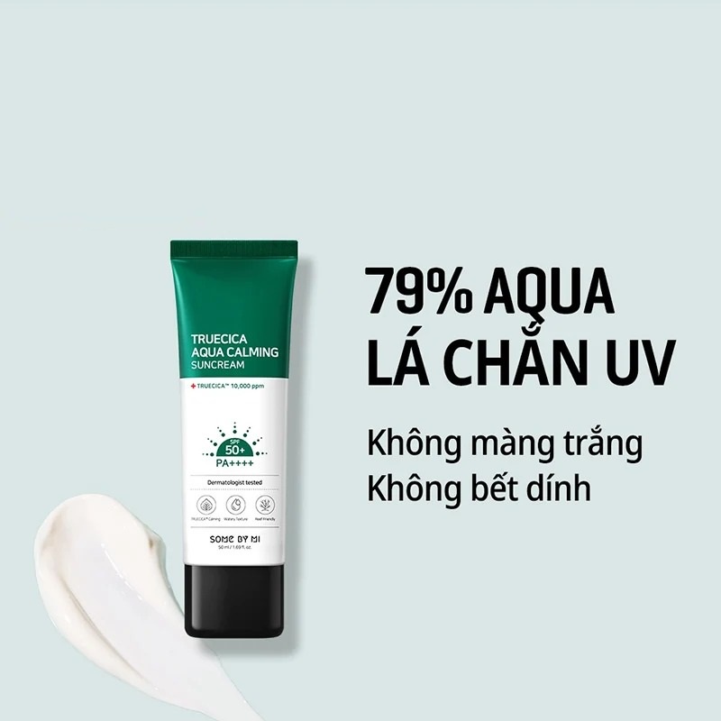 Kem Chống Nắng Some By Mi Truecica Aqua Calming SunCream SPF50+ PA++++ 5ml và 50ml