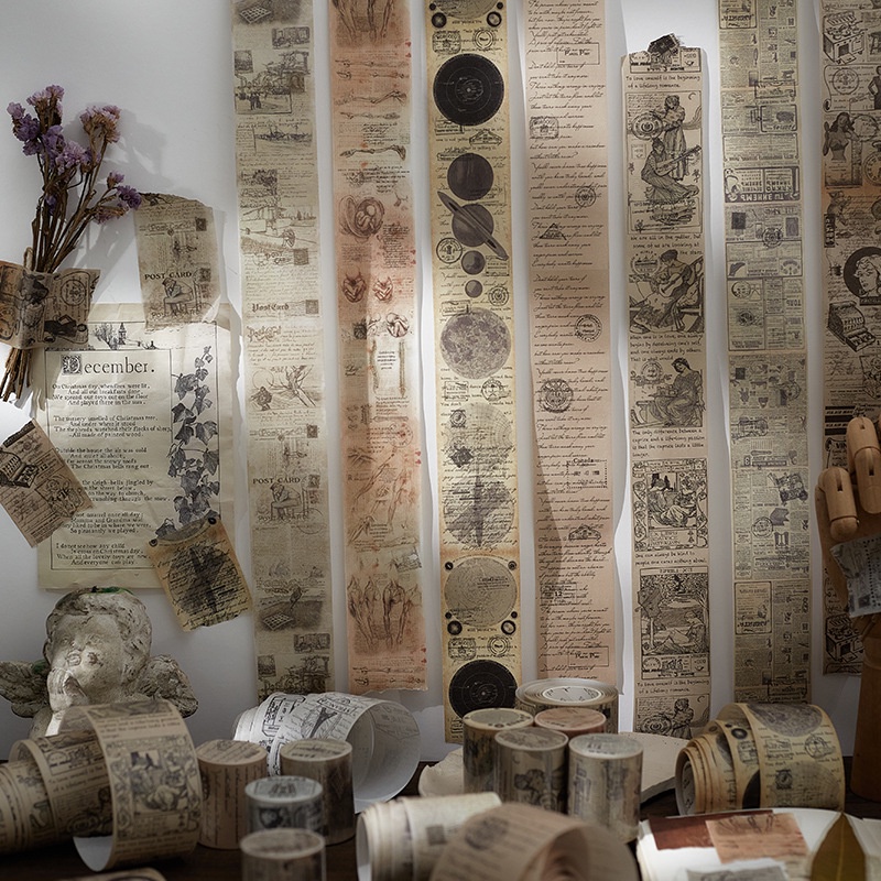 Cuộn Băng Keo Dán Trang Trí Sổ Tay diy Phong Cách Retro Sáng Tạo