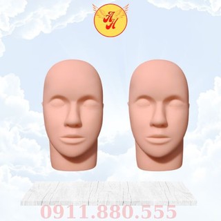 Đầu manacanh | đầu canh giả silicon cho nối mi massage bấm huyệt