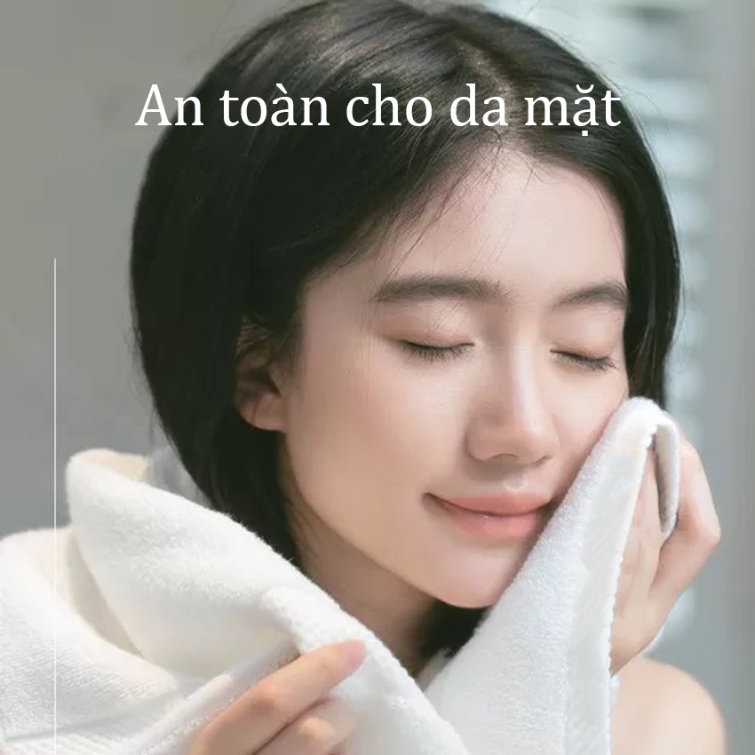 Khăn mặt cotton cao cấp Homemark cho gia đình khách sạn thấm hút tốt, bông tự nhiên mềm mại phù hợp mọi làn da nhạy cảm