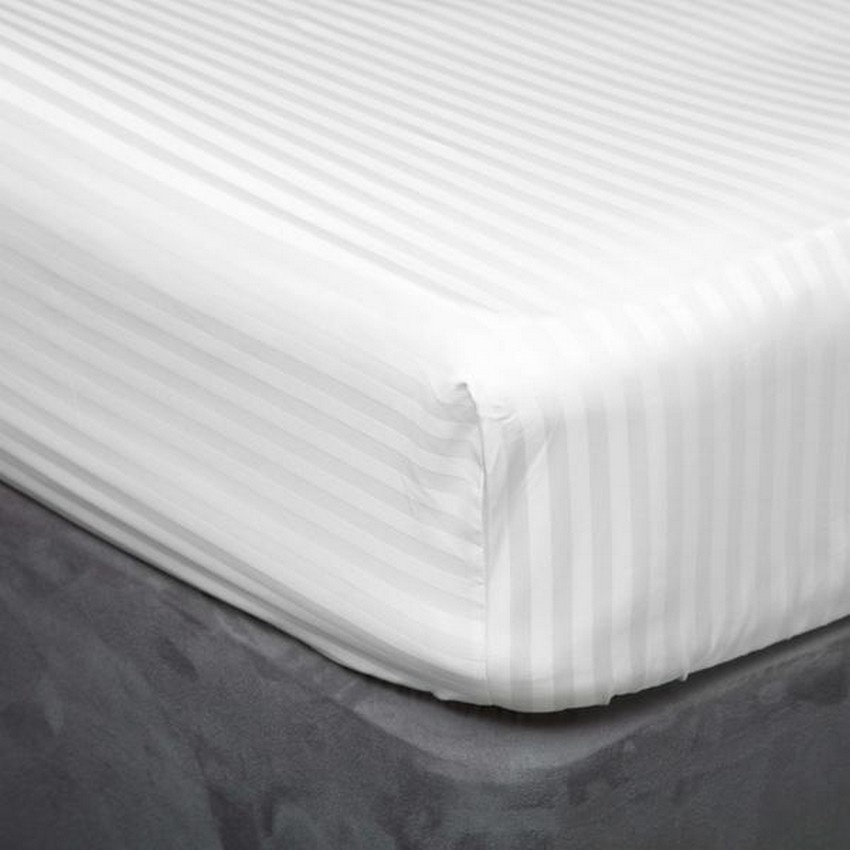 Ga trải giường khách sạn HANVICO by Homemark chất liệu cotton cao cấp dày dặn màu trắng chuẩn 5 sao