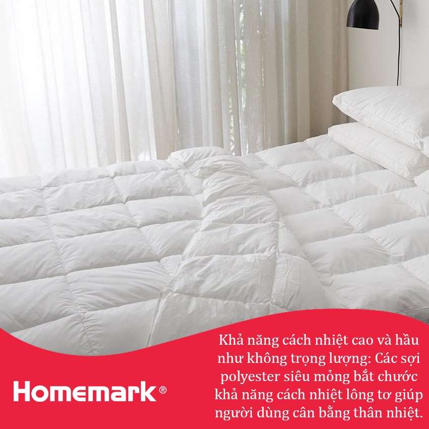 Ruột chăn bông siêu nhẹ Microfiber cao cấp HANVICO by Homemark lông vũ nhân tạo kháng khuẩn 200x220 cm