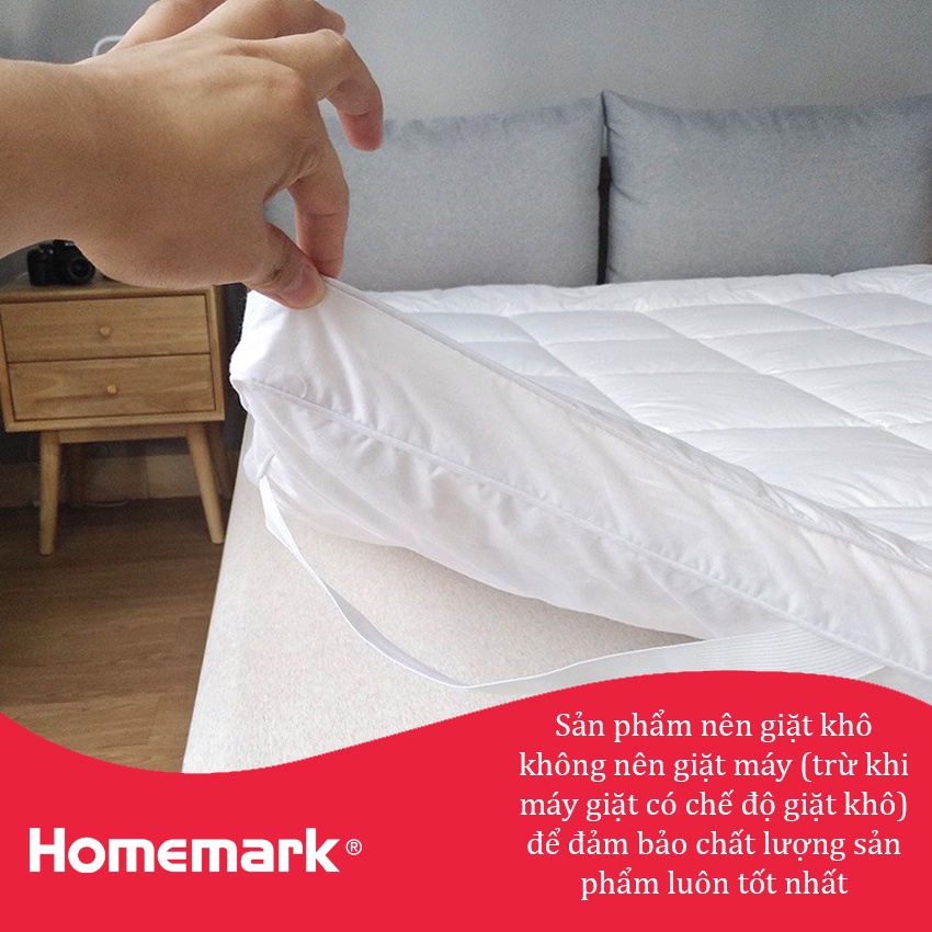 Topper nệm khách sạn cao cấp microfiber kháng khuẩn Hanvico by Homemark tiêu chuẩn chất lượng 5 sao