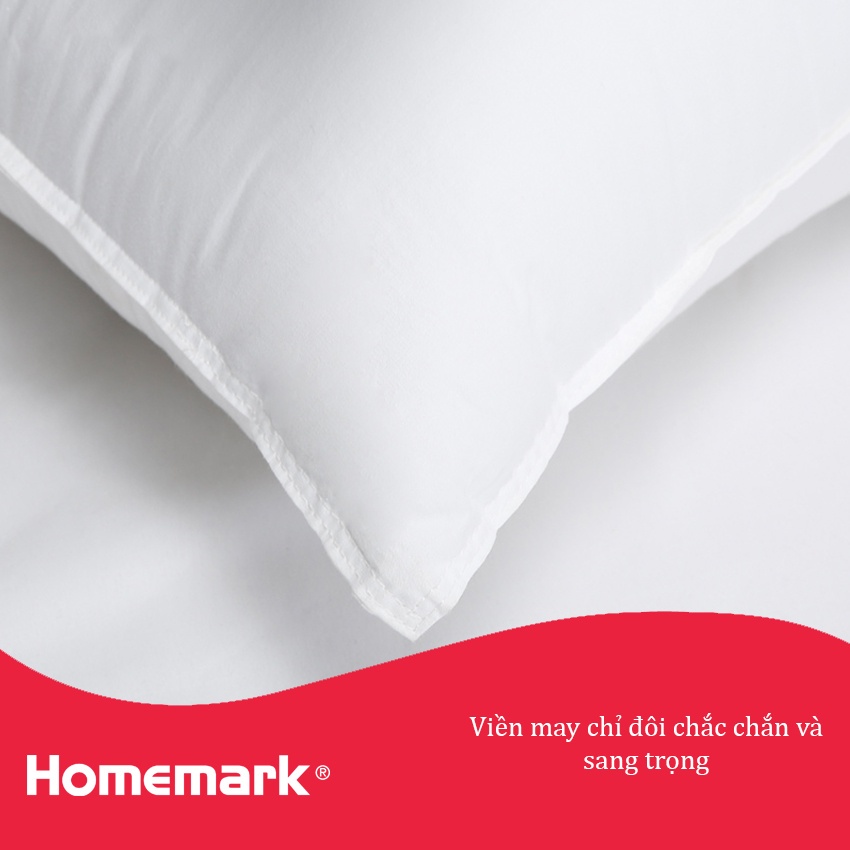 Ruột gối lông vũ khách sạn Microfiber cao cấp HANVICO by Homemark sợi nhân tạo kháng khuẩn có size trẻ em và 50x70 cm