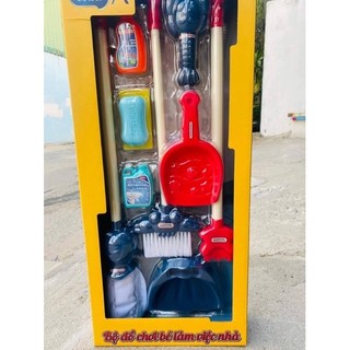 Đồ chơi dụng cụ dọn nhà, quét nhà 9 món loại to
