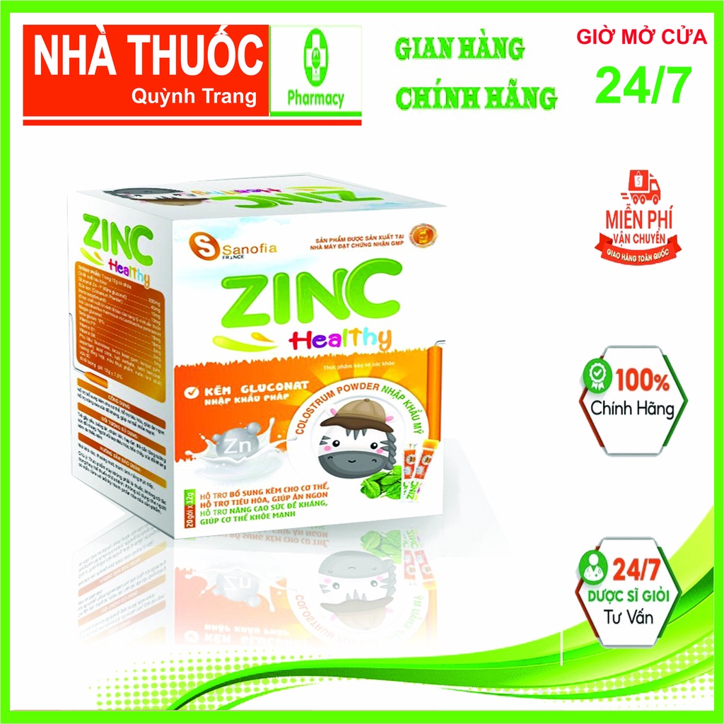 Thạch Kẽm ZINC Helthy -Tăng sức đề kháng