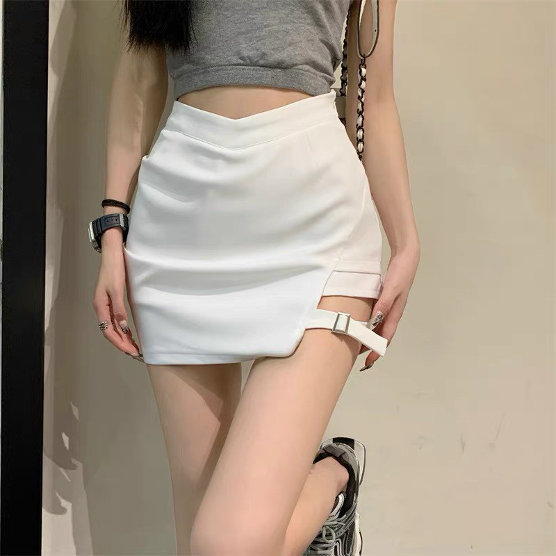 chân váy ngắn xẻ đùi cạp chữ A có quần trong tôn dáng siêu đẹp dễ phối đồ
