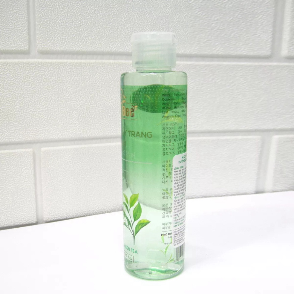 Nước tẩy trang không cồn tinh chất trà xanh Gold Bee 160ml làm sạch mỹ phẩm, bụi bẩn, bã nhờ trên da mặt