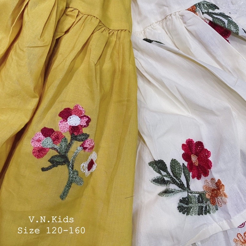 Váy hoa đuôi cá cho Bé đi chơi,đi biển size đại 17kg-40kg