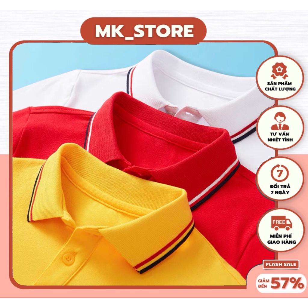 Áo Polo 3 Sọc cá sấu ,áo thun thái phối bo co dãn 4 Chiều (Đủ Size-Màu) vải cotton dày, mịn, mát (3S1)