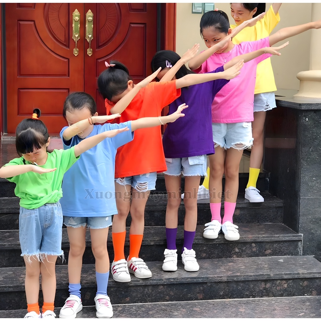 Áo Trơn trẻ em Unisex ,Áo Phông nhiều màu chất cotton xu thoáng mát ,thấm hút tốt ,form nam nữ nhiều màu