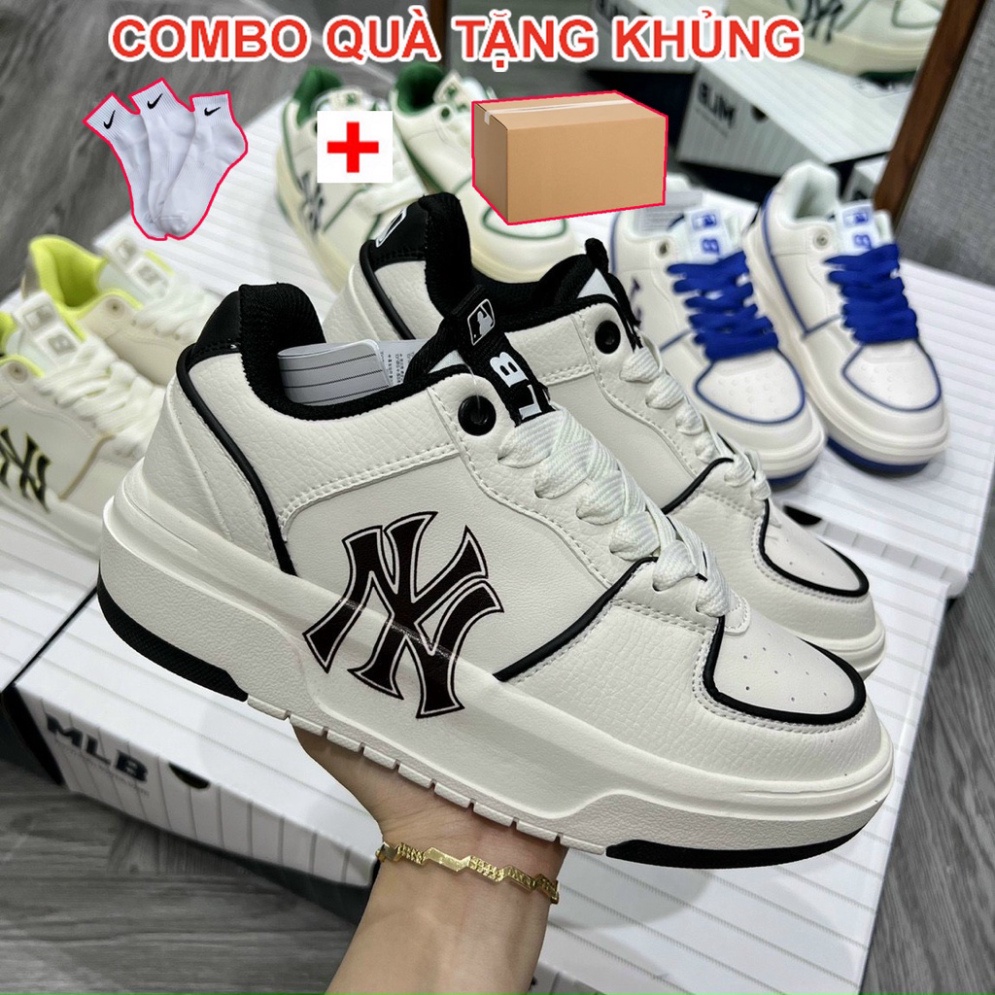 Giày MLB Chunky Liner bản cao cấp, giày MLB Nam Nữ bản cao cấp chất liệu da in 3D, full box bill hót 2022 .
