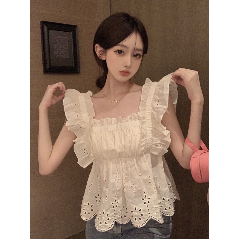 Áo babydoll Cánh Tiên Phong Cách Hàn Quốc Trẻ Trung Kiểu Dáng Điệu Đà- hàng quảng châu có sẵn