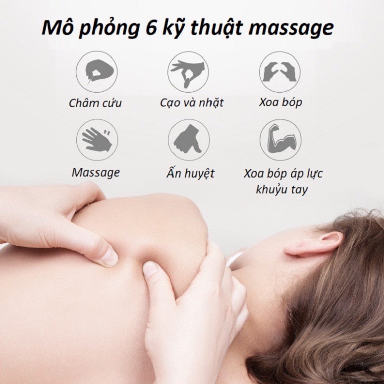 Miếng dán massage xung điện cổ vai gáy, bắp tay, lưng , pin sạc - Máy massage mini toàn thân