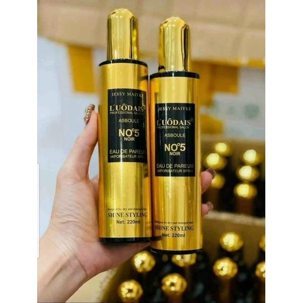 Xịt dưỡng tóc L’uôdais No5 chuẩn salon xịt siêu suông mượt thơm lâu dài bền bỉ mùi hương như nước hoa chai siêu to 220ml