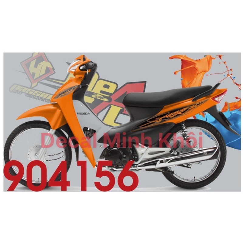 Tem rời mẫu Cá To - MẪU TEM TRONG cho wave 100cc, 50cc
