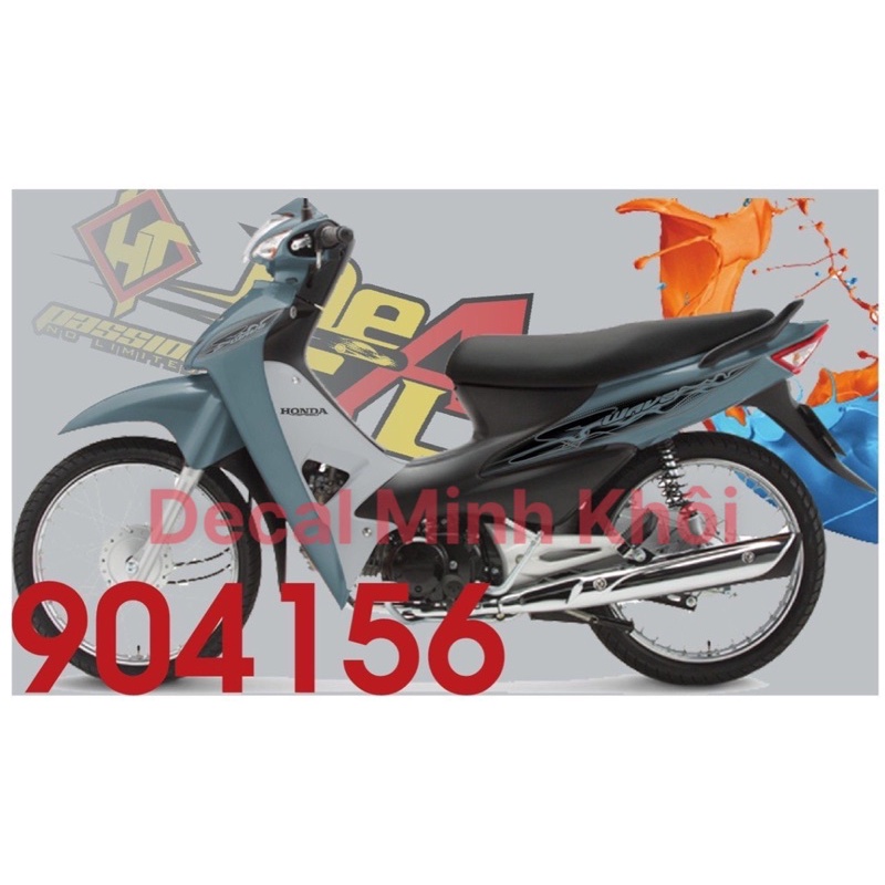 Tem rời mẫu Cá To - MẪU TEM TRONG cho wave 100cc, 50cc