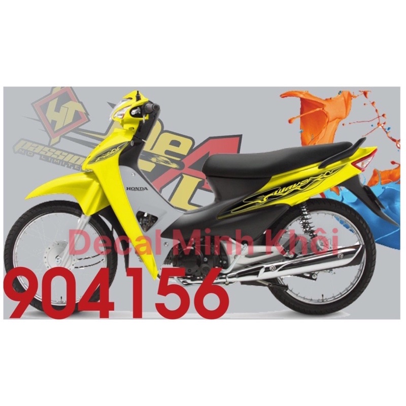 Tem rời mẫu Cá To - MẪU TEM TRONG cho wave 100cc, 50cc