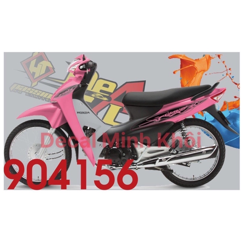 Tem rời mẫu Cá To - MẪU TEM TRONG cho wave 100cc, 50cc