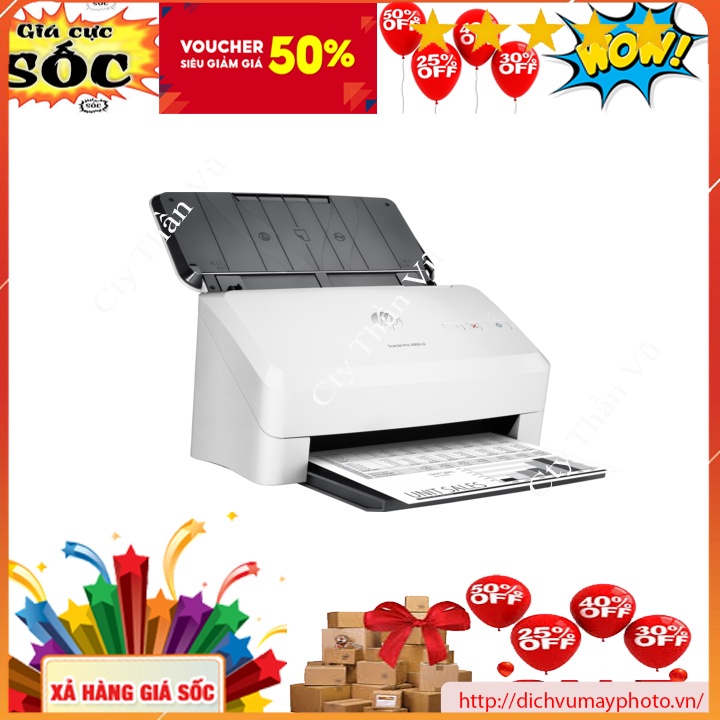 Máy Scan cũ siêu tốc 2 mặt tự động Hp 3000s3 hàng like new chất lượng có bảo hành INECO