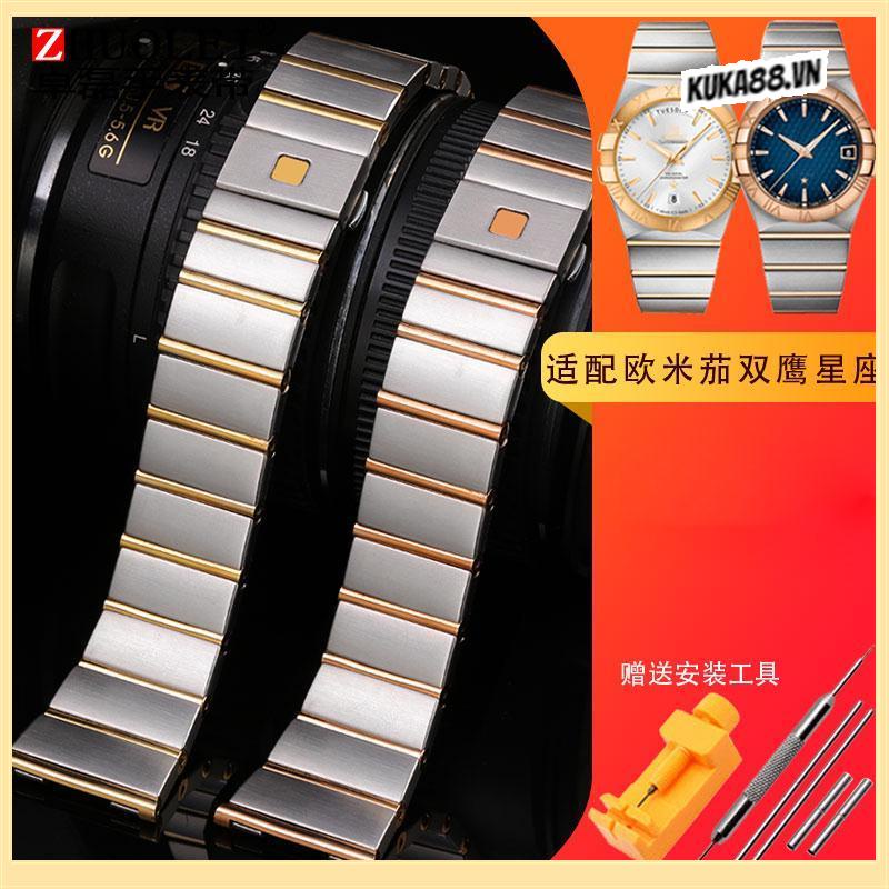 Phù Hợp Dây Đồng Hồ Đeo Tay Bằng Thép Trơn Dòng omega omega Zodiac 17 23 25mm 0329 Dành Cho Nam Và Nữ