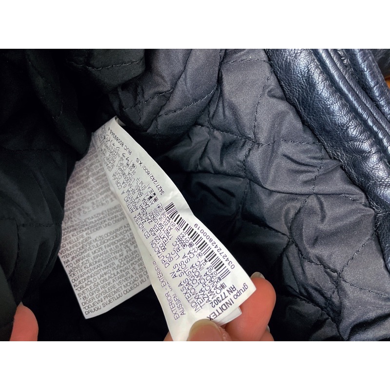 Áo khoác da trần bông ZR/Xs/Cổ lông siêu phẩm