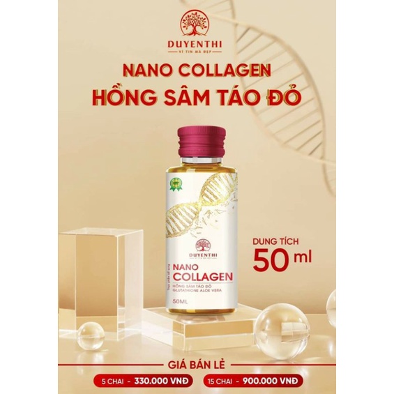 NANO COLLAGEN HỒNG SÂM TÁO ĐỎ BÁCH Y SÂM