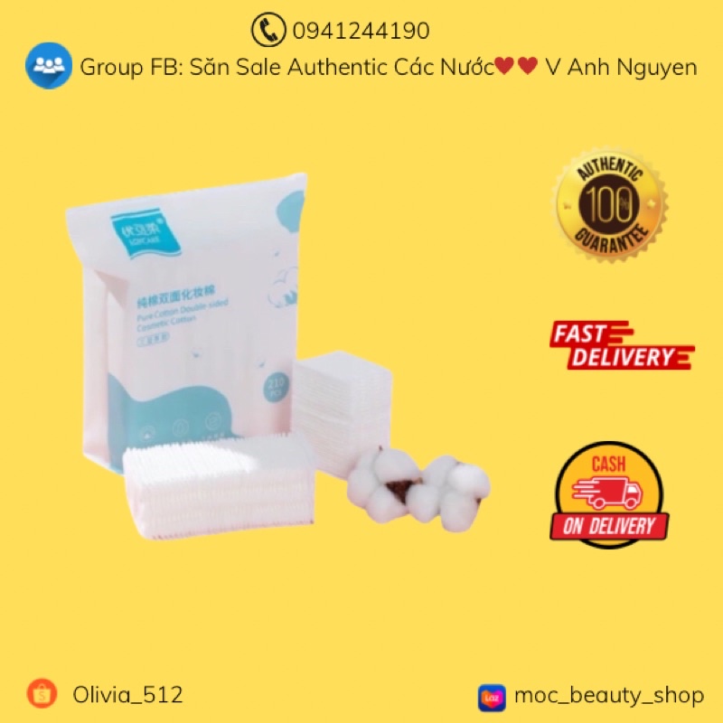 Bông tẩy trang Joycare 210M -