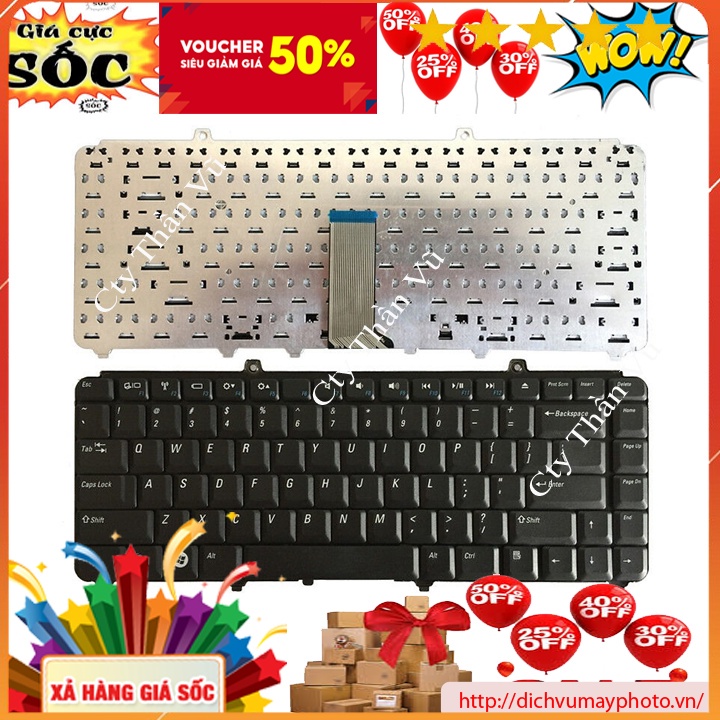 Bàn phím laptop Dell Inspiron 1400 1420 1421 1520 1525 1526 1540 2424 2520 1545 chất lượng tốt INECO
