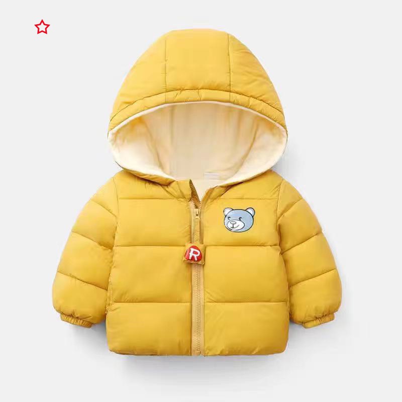 Áo khoác phao cho bé ,áo khoác trẻ em , áo khoác phao trẻ em cổ lông túi hộp cho bé trai bé gái