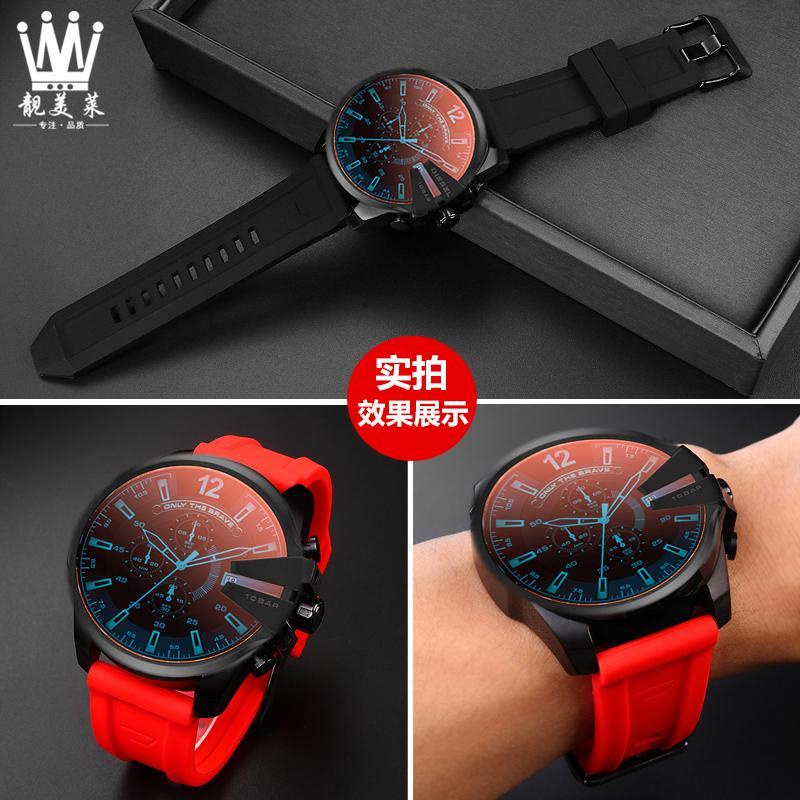 Dây Đeo Đồng Hồ Bằng Cao Su Silicone Cho Diesel DZ4318 4476 4496 4427 7395 26 0330