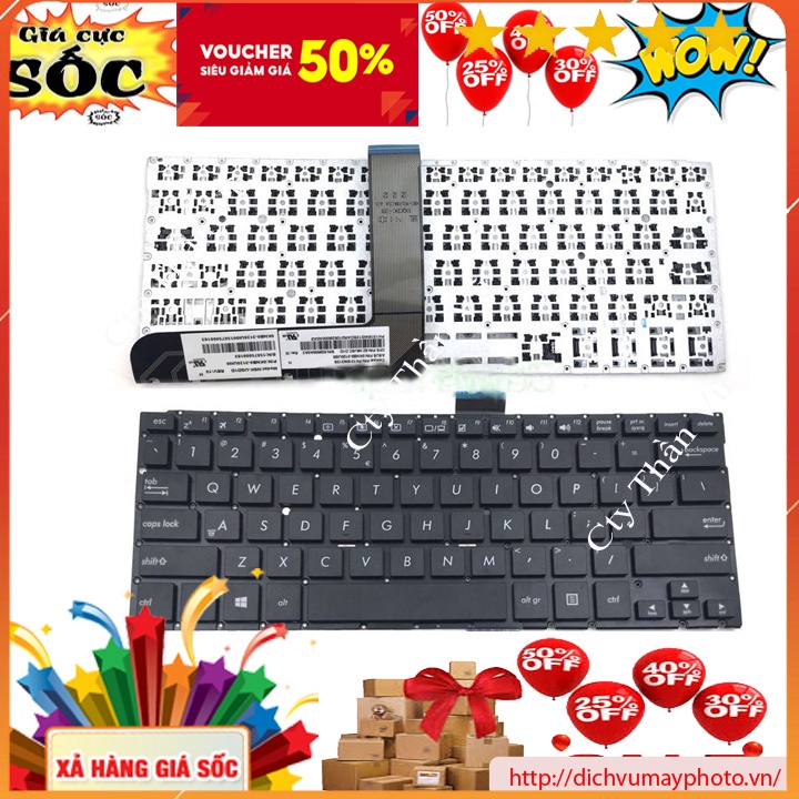 Bàn phím cho laptop Asus TP300L TP300LA TP300LD TP300LJ TP300U TP300UA zin mới 100% INECO