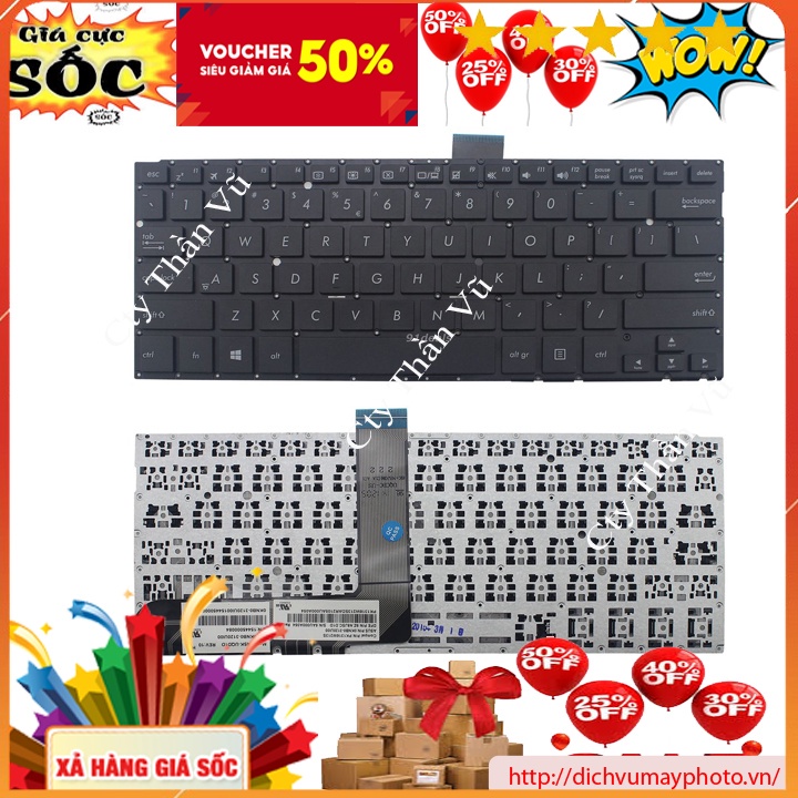 Bàn phím cho laptop Asus TP300L TP300LA TP300LD TP300LJ TP300U TP300UA zin mới 100% INECO