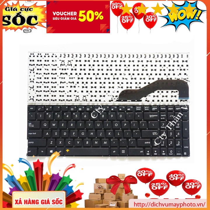Bàn phím cho Laptop Asus X541 X541U X541UA X541UV X541S X541SA hàng nhập khẩu bảo hành INECO