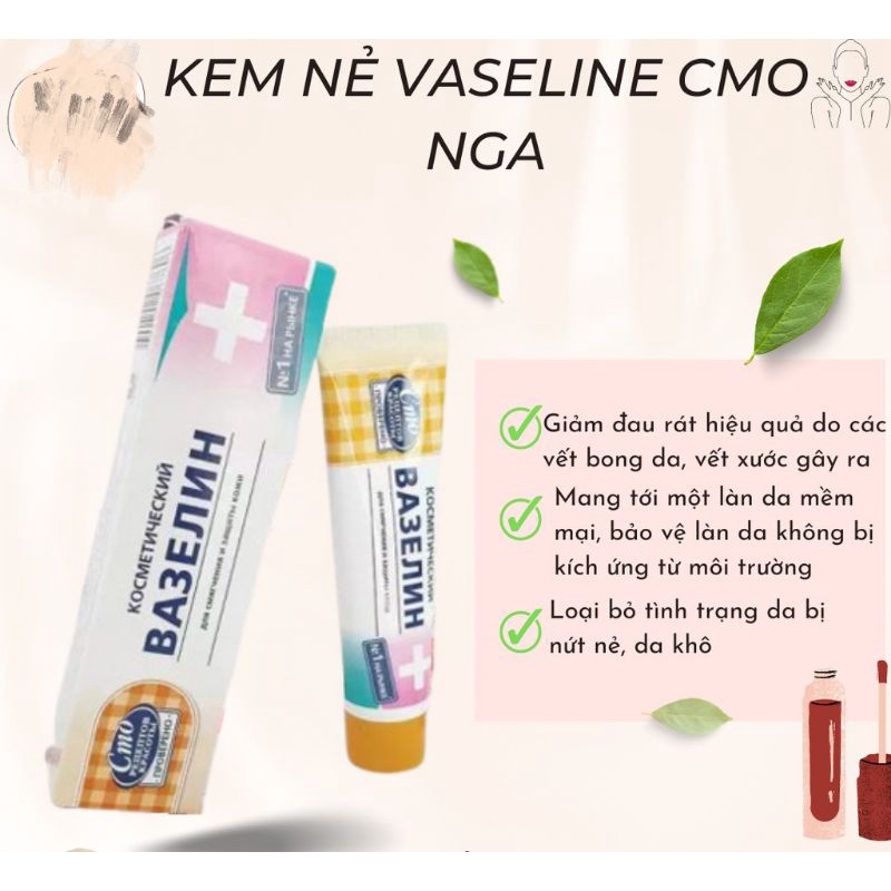 Tuýp Dưỡng Môi VASELINE Nga