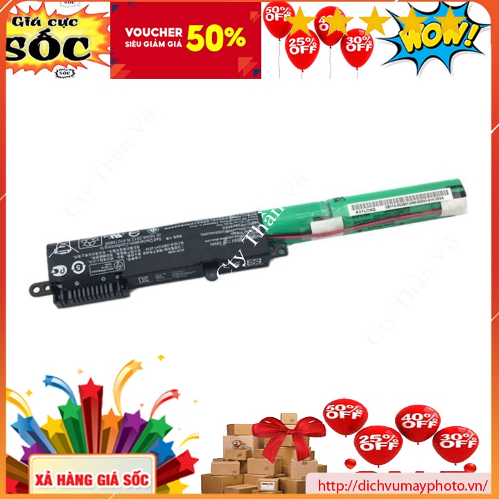 Pin laptop Asus A540 R540 X540 X540L X540S X540Y, A31N1519 hàng mới chất lượng INECO