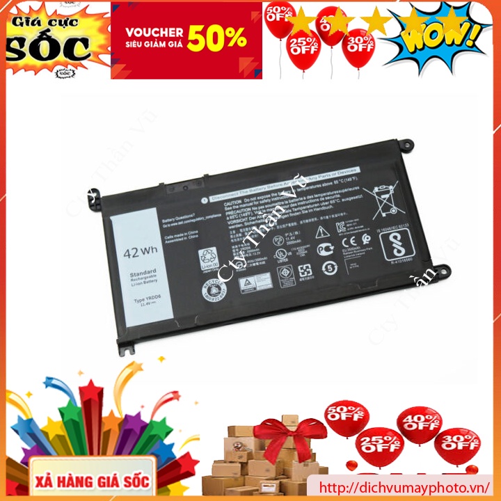 Pin Laptop Dell Inspiron 5480 5481 5482 5488 5567 5568 5368 5378 7460 7472 7368 7569 7579 INECO